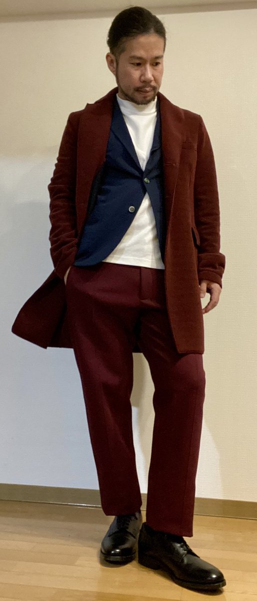 Modestyle Harris Wharf Londonのチェスターコートとスラックスをセットアップ風にコーディネート Harriswharflondon ハリスワーフロンドン セットアップ チェスターコート スラックス Italy イタリア ブリティッシュ ロンドン コーデ Modestyle Harris Wharf Londonのチェスターコートとスラックスをセットアップ風にコーディネート Harriswharflondon ハリスワーフロンドン セットアップ チェスターコート スラックス Italy イタリア ブリティッシュ ロンドン コーデ