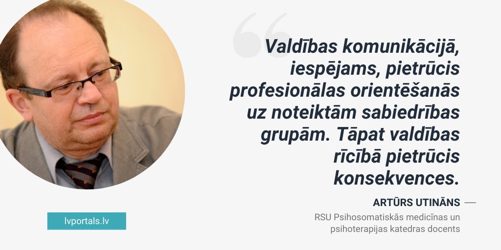 Cilvēka domāšana veidota tā, ka vieglāk ir noticēt konspirācijas teorijām, ja tās izplata “savējie”, nevis zinātniskiem argumentiem, tā dezinformācijas izplatības iemeslus skaidro <a href="/RSUinfo/">RSU.LV</a> docents ARTŪRS UTINĀNS. lvportals.lv/viedokli/32276… #intervija #veselība