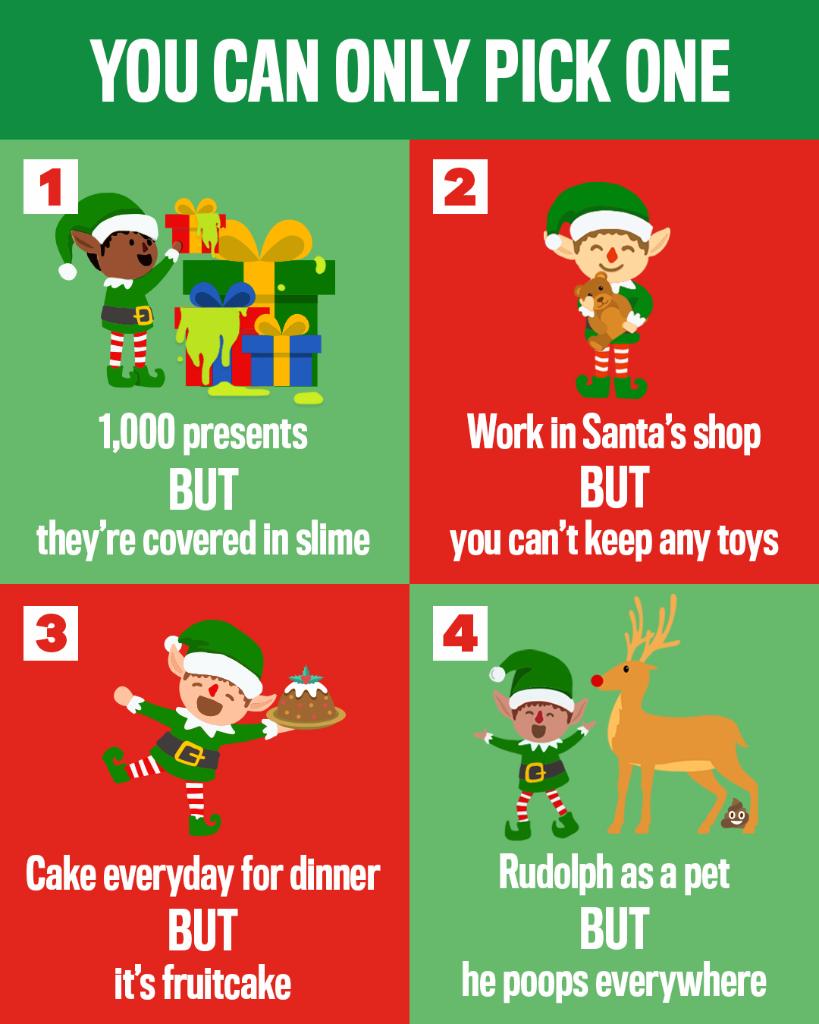 Nickelodeon's tweet image. presents are presents 😂🎁  new #TopElf Thursday 7p/6c!