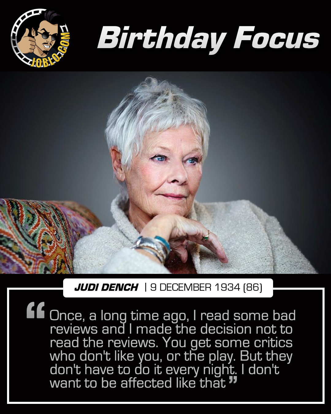 Happy 86th birthday to Judi Dench!

What do you think is her best ever performance? 