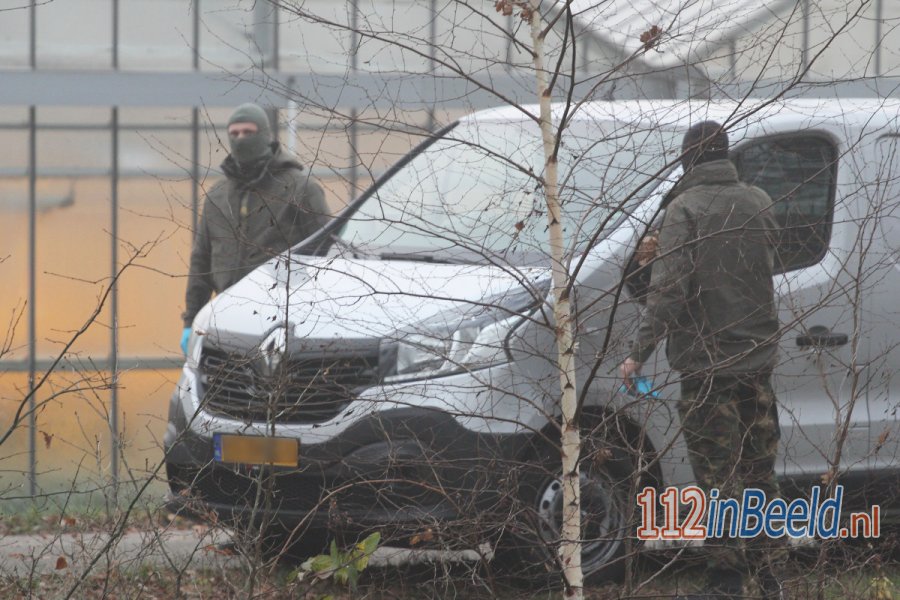 Politie en defensie doen onderzoek naar wapens en munitie in #Erica. 112 in Beeld.