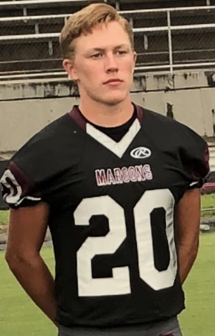 Congratulations to PC’s “All-District” Team Members. 
Sr CB/KR - Kaleb Adams
