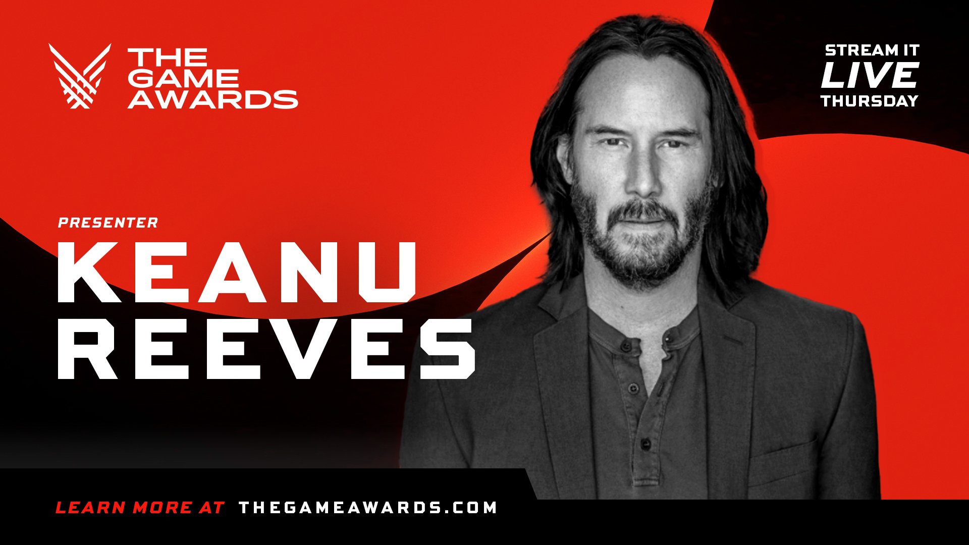 Keanu Reeves at The Game Awards 2020 