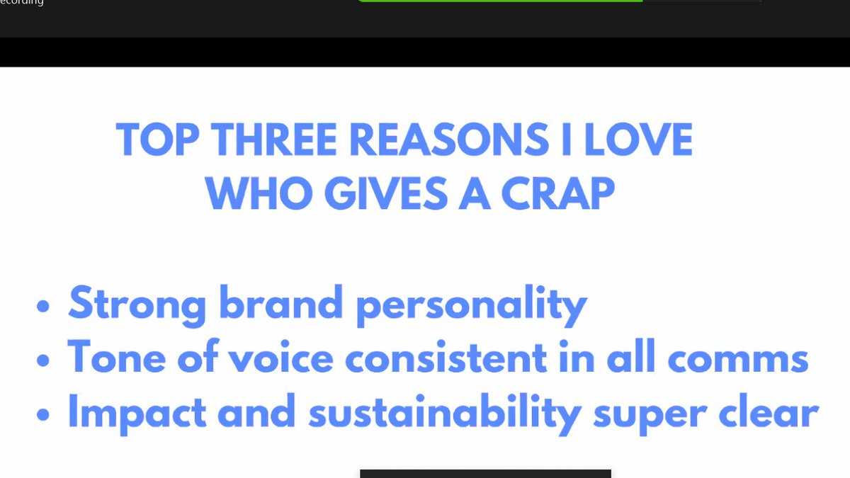 Made  @LianneHD feel part of a movement just because she bought some of their toilet roll!Excellent  #IWITOT presentation, Lianne!