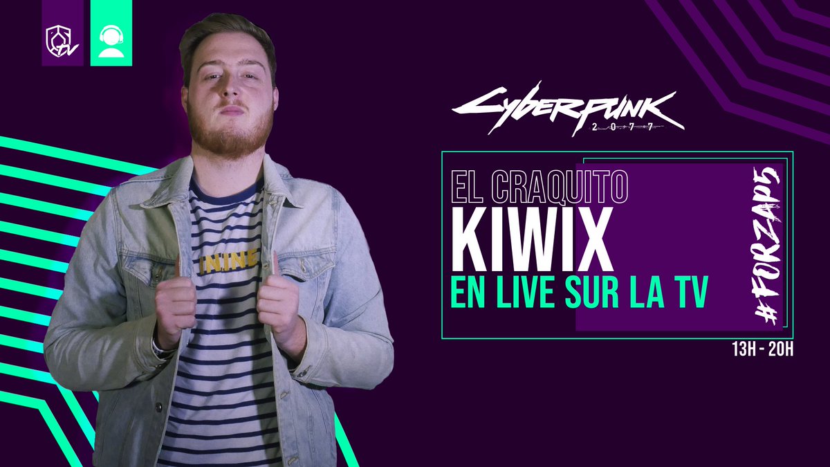 Project5_Esport's tweet photo. C'est le jour J ! Aujourd'hui sort le jeu le plus #hype de l'année🤯
El Craquito @KewinKiwix découvre avec nous #Cyberpunk2077 🔥 Ça va être incroyable 😎

C'est sur #twitch, 13H - 20H 🦾 On a hâte d'y être 🤩 #FunP5 #ForzaP5
⬇️
https://t.co/XeQjtjJdSe https://t.co/f6CRR0frXF