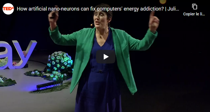 ScienceCQFD's tweet photo. [#Vidéo] 2017 > Comment les nanoneurones artificiels pourront-ils résoudre le problème d’énergie des ordinateurs du futur ? https://t.co/swBF8RItVd par @julie_grollier via @TEDxSaclay #LaMethSci https://t.co/afpJxI8GIU