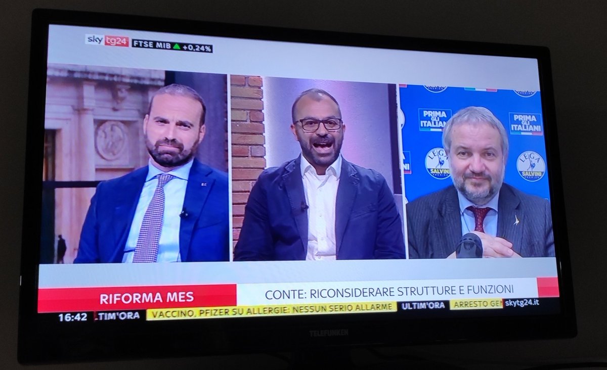 EFerrarazzo's tweet photo. Povero @marattin, costretto a sentire cazz... ehm cavolate come "se ti va bene il MES sei ultraliberista" e le devastazioni inflitte dal MES a Portogallo (crescita reale 2,5% dal 2014) e Spagna (2,4%) rispetto alla prode Italia che si è opposta all'austerity (0,9%) https://t.co/F2DeBUHXQl