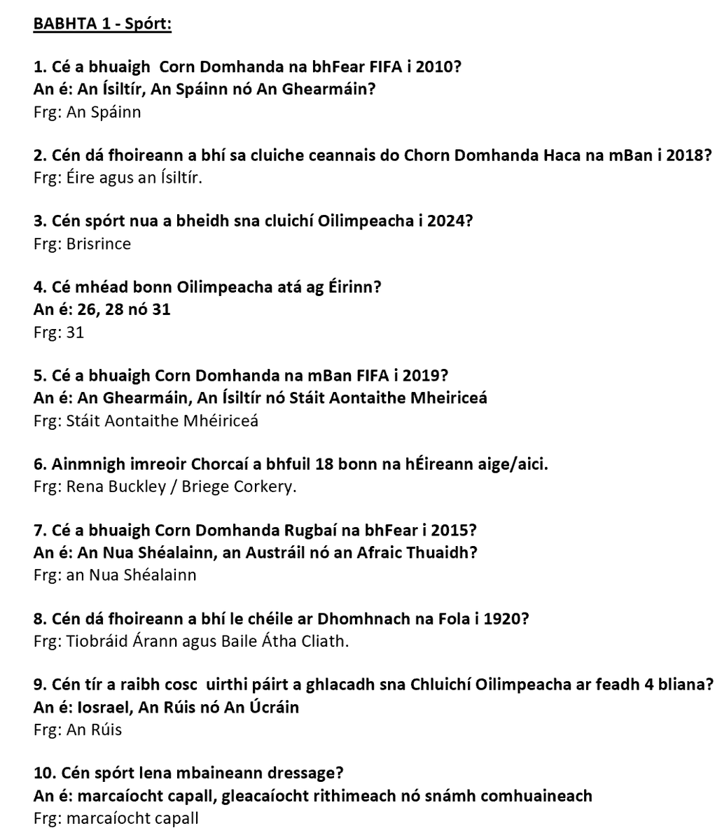 CAPTeangacha's tweet photo. Tráth na gCeist Uile-Scoile díreach críochnaithe againn!
#thinklanguages2020 #SmaoinighArTheangacha #Babhta1 #wholeschoolquiz #ceisteannasuimiúla https://t.co/zNbeokwfjW