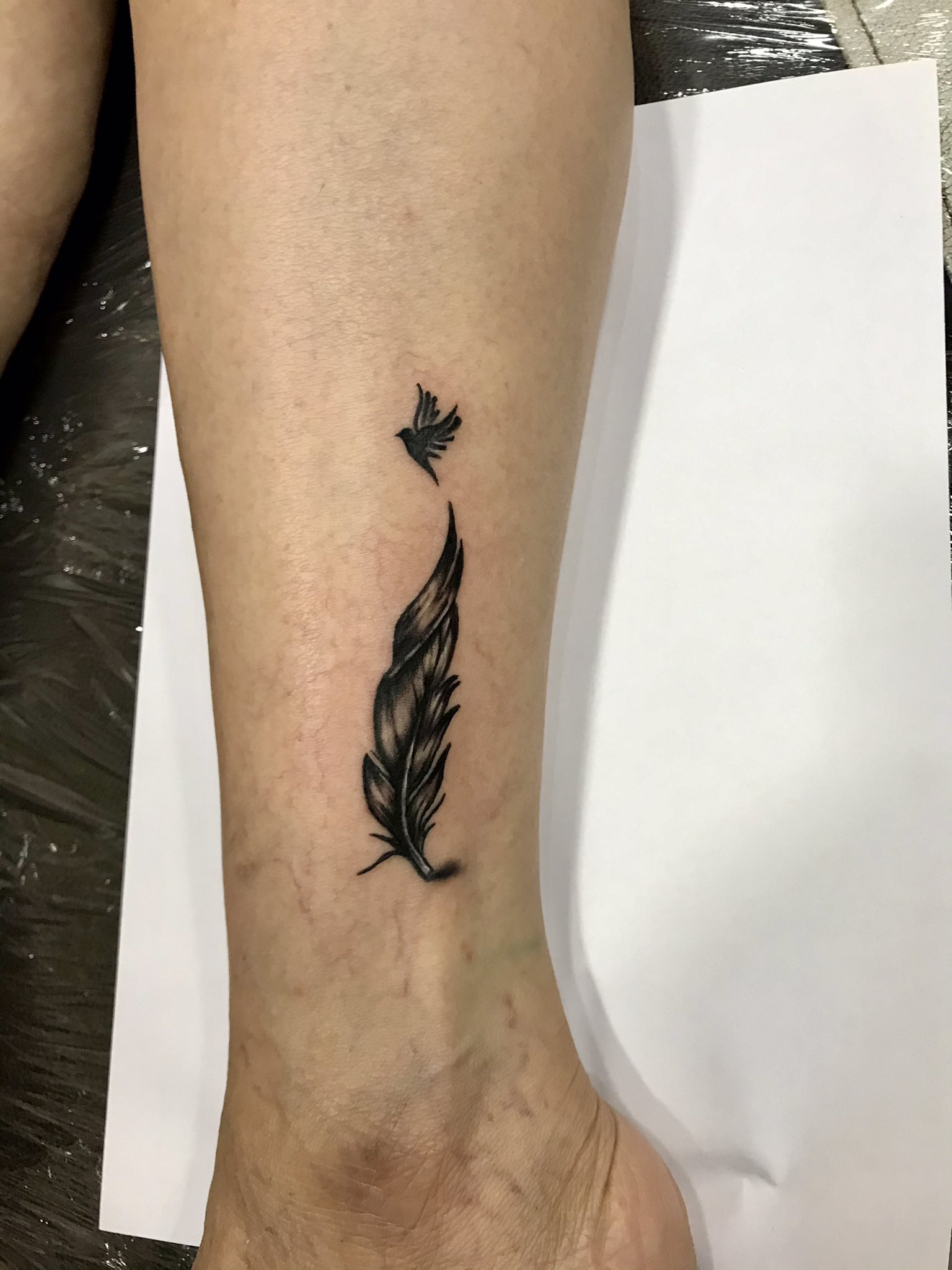 Details 96 about simple feather tattoo latest  indaotaonec