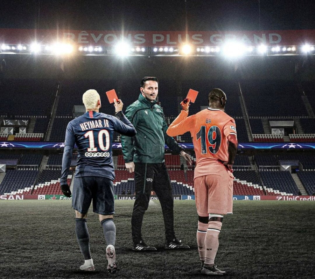 Geceyi en iyi anlatan görsel bu olsa gerek.. #ırkcılığahayır #ırkcılıkinsanlıksucudur #Notoracism #SayNoToRacism #pierrewebo #Neymar #DembaBa #PSGIBFK