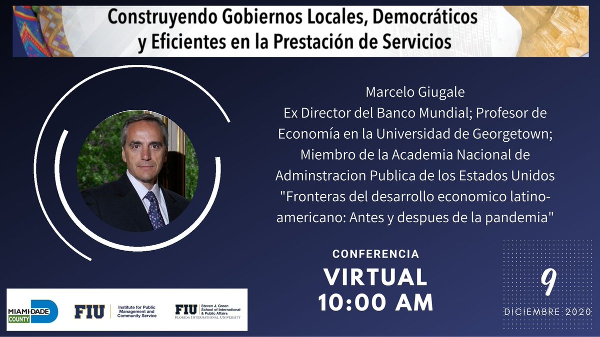 ipmcs's tweet image. El propósito de esta conferencia es construir puentes en Latinoamerica
@Marcelo_WB @WorldBank @FIU @FLACMA_ @CCFlacma @el_BID @dcravacuore #ConferenciaDeAlcaldes @ipmcs @FIUPublicAdm @FIU #Decentralizacion #Gobernanza #AutoridadesLocales #Latinoamerica @MiamiDadeCounty