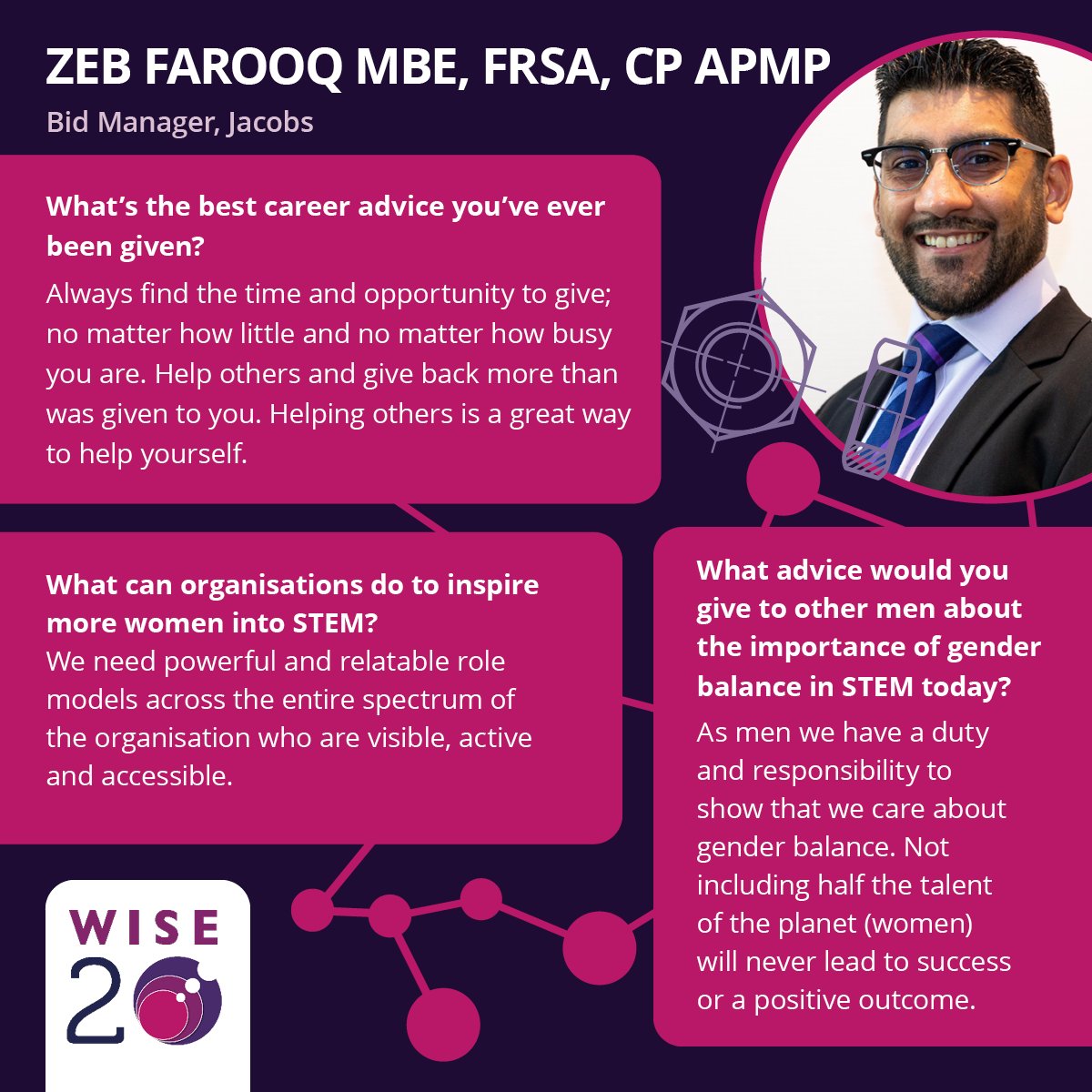 thewisecampaign's tweet photo. @bakshib87 Zeb Farooq MBE won the #WISEAwards2019 Man Award for his work with the Prince’s Trust Mosaic Mentoring Programmes which inspires young people from deprived communities to realise their talents and potential.
Meet Zeb and the rest of the #WISE20...
https://t.co/lRBioYkOLQ https://t.co/eA5yza8lum