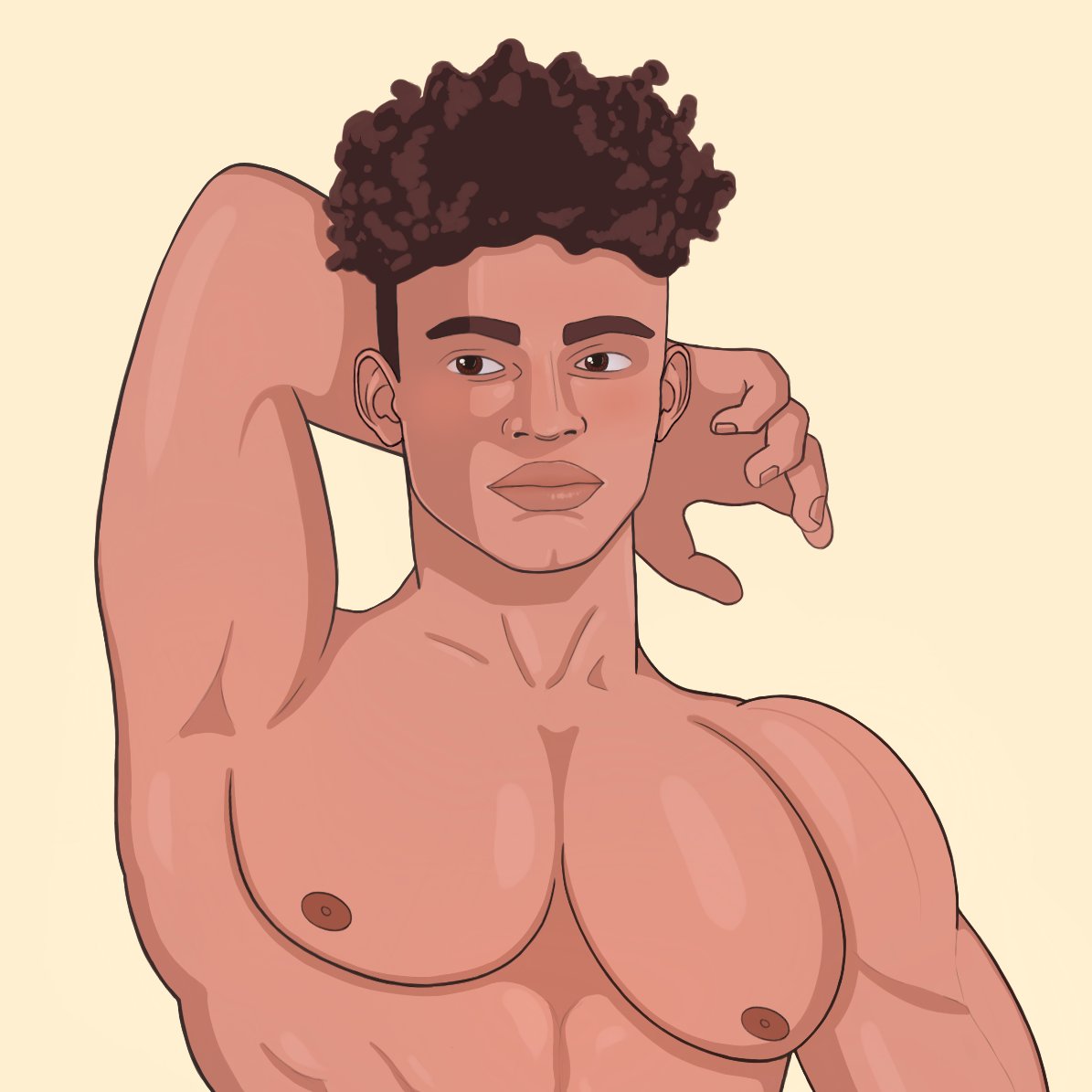 NickSoju's tweet photo. My original character 🥰
#GayArt #gayartist #bara #muscle https://t.co/NdzIEQ7wqm
