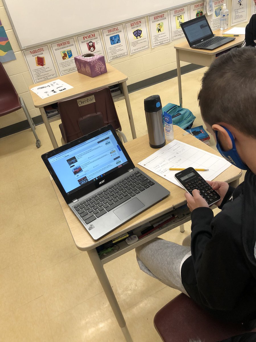 Today we begin our “Million Dollar Project”. Students are researching real life expenses with a budget, including a house, car, education, vacation, etc. They are having a blast planning their futures!