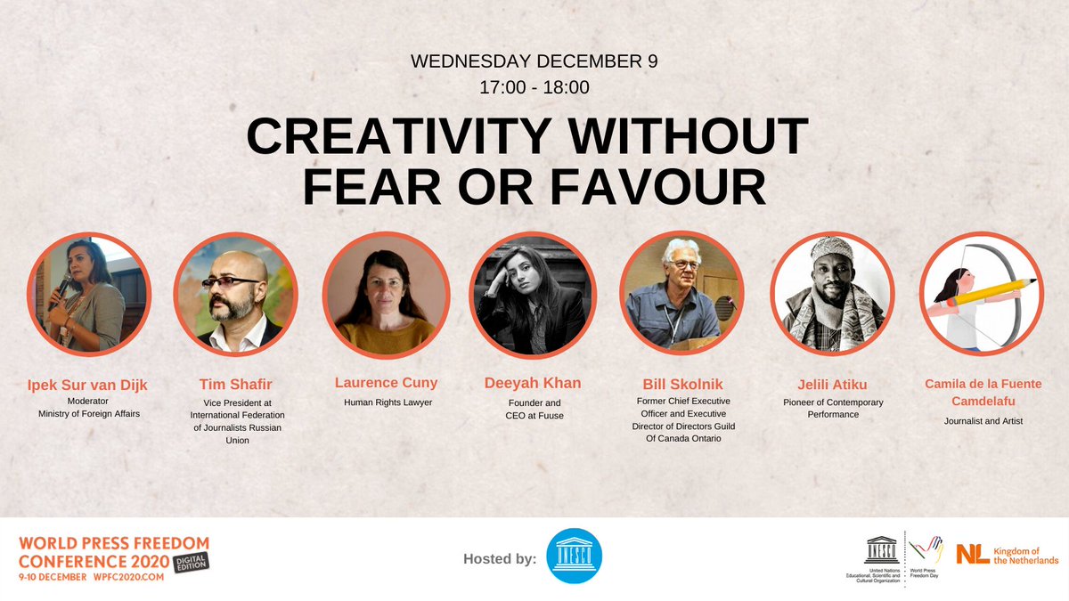 unescoNOW's tweet photo. Artists and journalists have a lot in common.

How can they work together towards a shared vision: freedom of expression?

Join our interactive panel and explore the future of artistic freedom with us!

🔴LIVE NOW: https://t.co/VOOWIXFKgi https://t.co/stUpLHI7NN