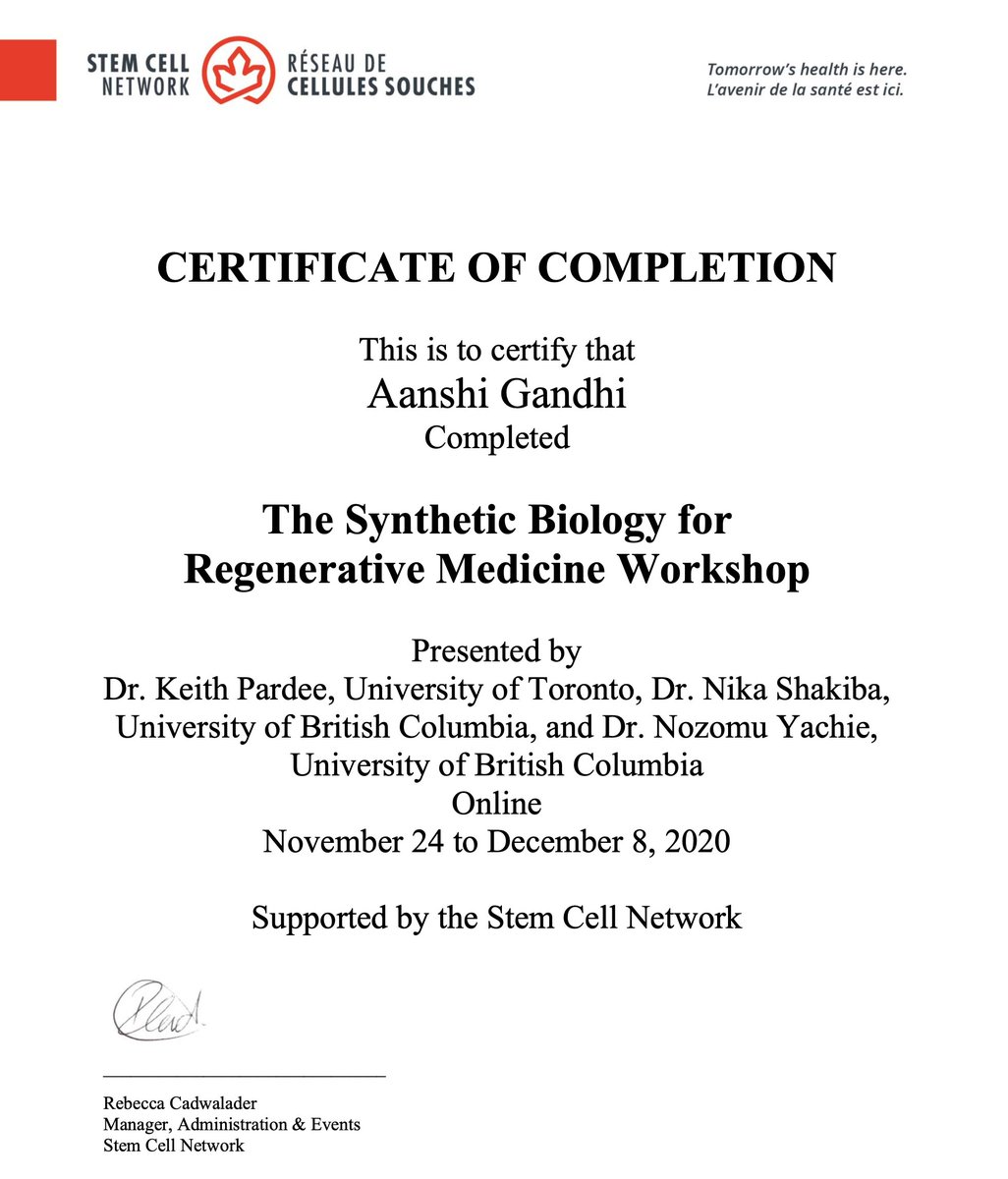 Aanshi Gandhi (she/her) (@ag_scientist) on Twitter photo Got a chance to dip my toes in the #synbio world with an amazing experience! Thank you to all the efforts and planning that made this a wonderful learning opportunity. HAirPPY coming to clinical trials soon 🤓😋 <a href="/StemCellNetwork/">Stem Cell Network</a> Got a chance to dip my toes in the #synbio world with an amazing experience! Thank you to all the efforts and planning that made this a wonderful learning opportunity. HAirPPY coming to clinical trials soon 🤓😋 <a href="/StemCellNetwork/">Stem Cell Network</a>