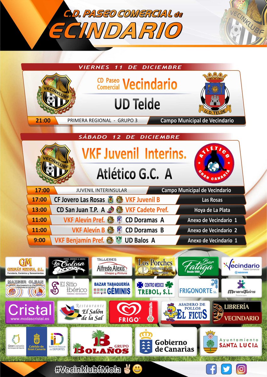 Próxima jornada

#VecinklubfMola
#VecinklubfJuegaLimpio