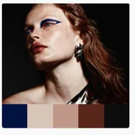 @holyempresskira Take these both as an example. I Used Adobe Color to find interesting palettes. Like the one on the left below (not exact the same palette...don't find it anymore). Then I tried to use only these 5 Colors to come up with an image like on the right. 