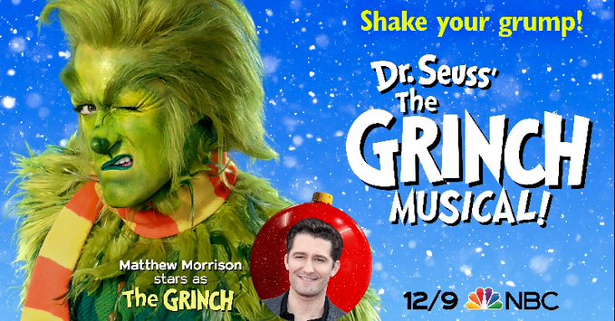 🌟Watch tonight <a href="/nbc/">NBC Entertainment</a> 8-10pm Premiere🎄#DrSeussTheGrinchMusical #GrinchMusical w/ <a href="/Matt_Morrison/">Matthew Morrison</a> <a href="/denisohare/">Denis O'Hare</a> <a href="/booboostewart/">Booboo Stewart</a> #AmeliaMinto @Amye11en <a href="/AkoMitchell/">Ako Mitchell</a> <a href="/Ladyclara71/">Claire Machin</a> About bit.ly/33VhKEu