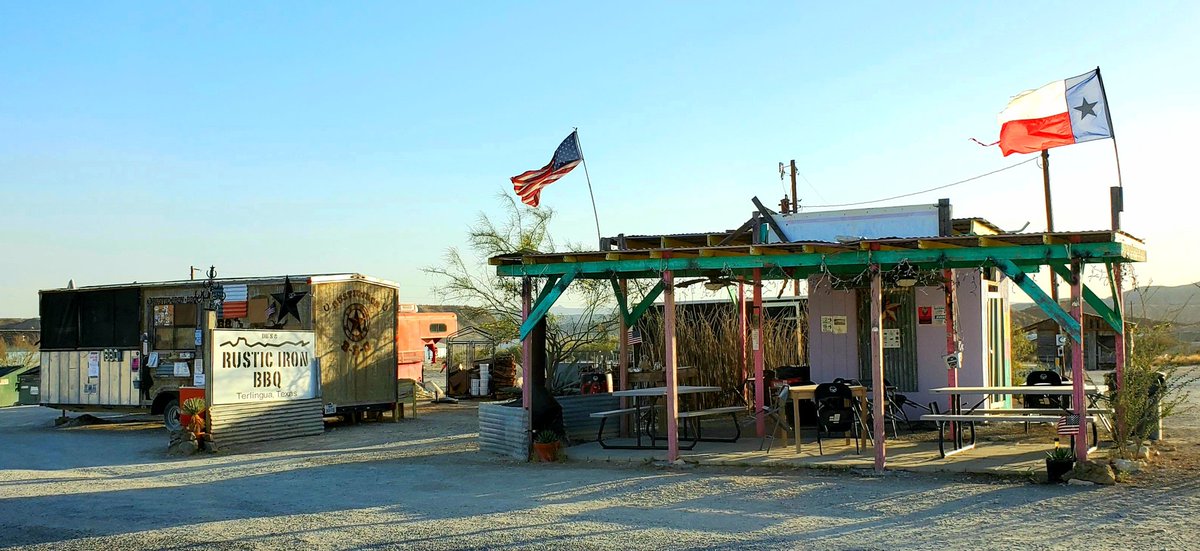 TexanaSprayFoam's tweet photo. DB's Rustic Iron BBQ in Terlingua
#dbsrusticironbbq #bbq #brisket #ribs #barbeque #texasbbq #TerlinguaGhostTown #StudyButte #Terlingua #visitbigbend #vivaterlingua #TerlinguaRanch #BigBend #BigBendNPS #BigBendRegion #BigBendNationalPark #BBNP #BigBendRanchStatePark #FarWestTexas https://t.co/FTQeL3uPdZ