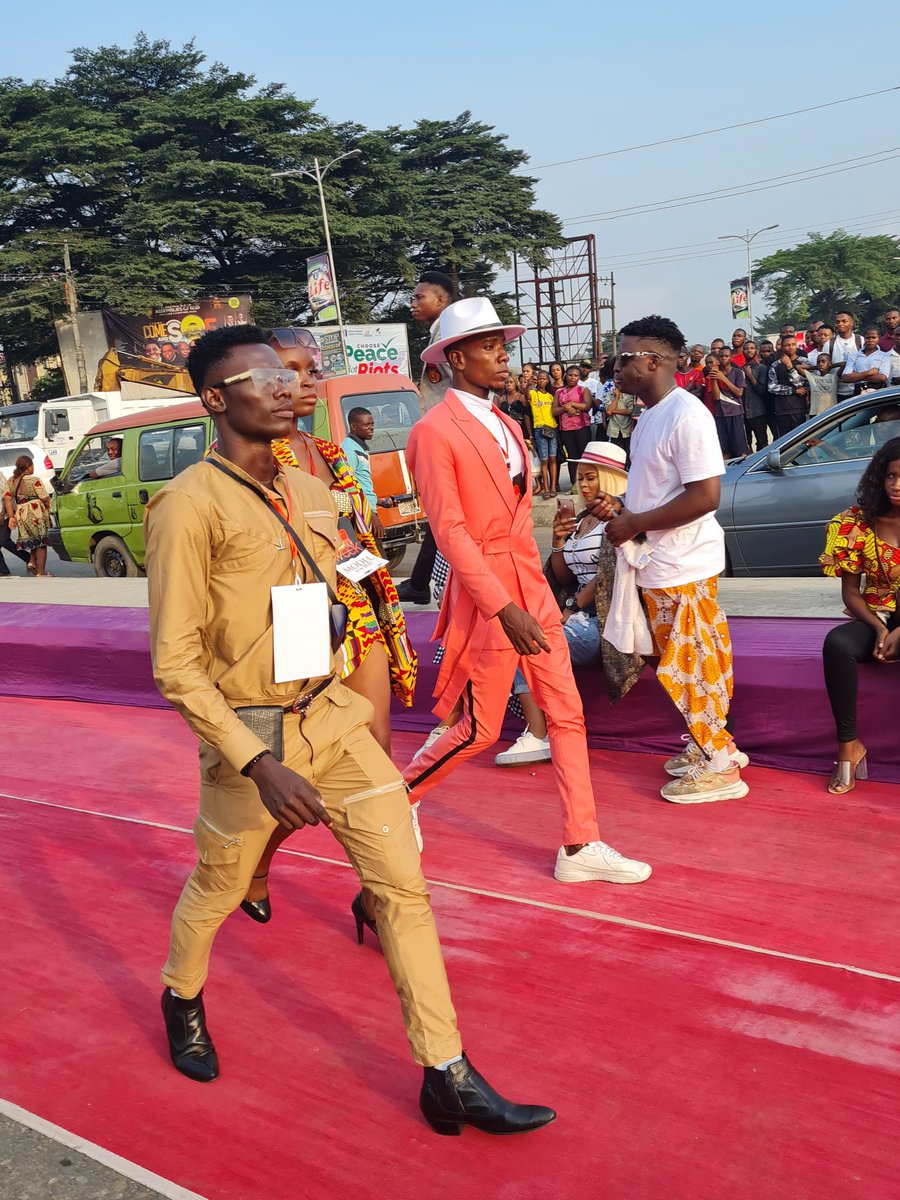 60 Models doing their thing at the Street Fashion. Tomorrow, Masterclass with Mai Atafo and  @Nobsdaslushhkid Friday, Grand Finale Runway Show.Aba Fashion Week 2020Supported by  @BetKingNG