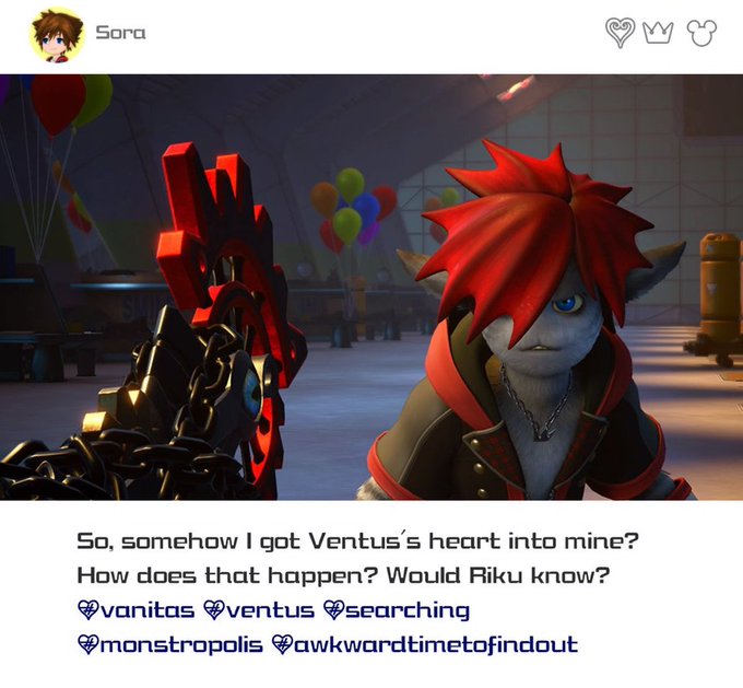 Sora and riku livetweeting their reactions to learning the plot of birth by sleep 
