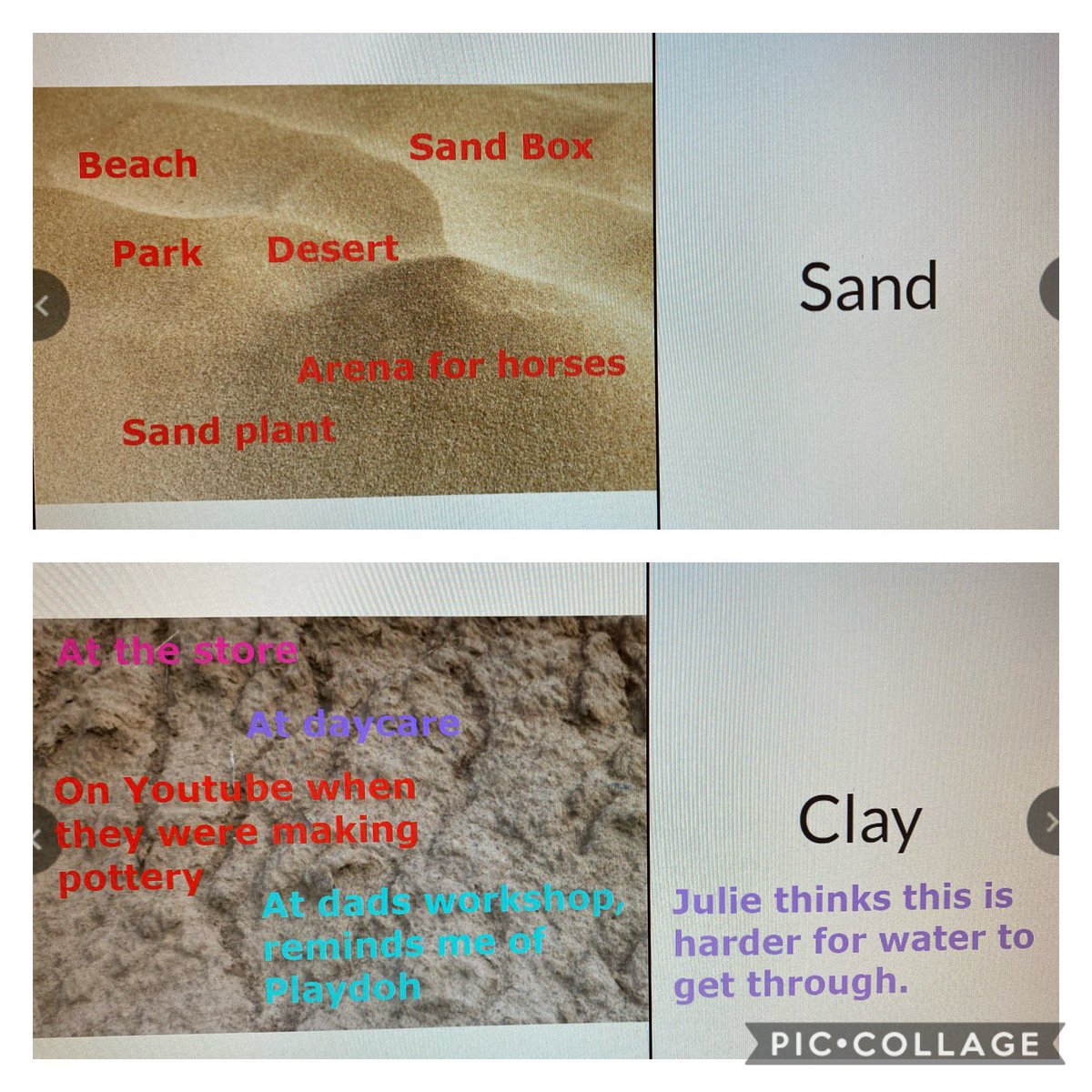 MrsReichle's tweet image. Today we talked about different types of soil. The students told me anything they knew about the soil and where they have seen it before. Their answers BLEW ME AWAY! 🤩 #CISDScienceRocks #VirtualLearning @DeerCreekElem