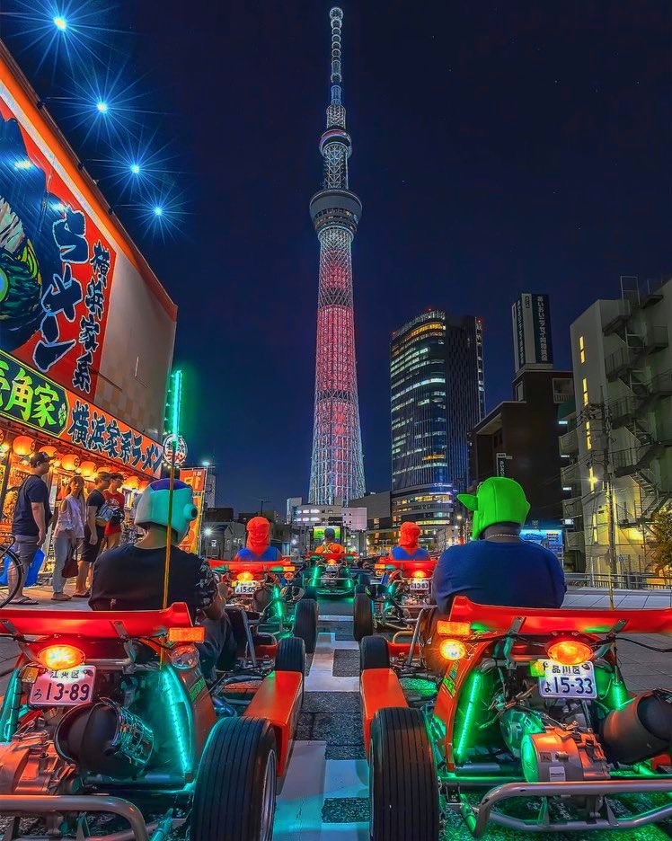 nadia_kx's tweet image. I say I’m okay but rlly and and truly I just want to do real life Mario Kart in Tokyo