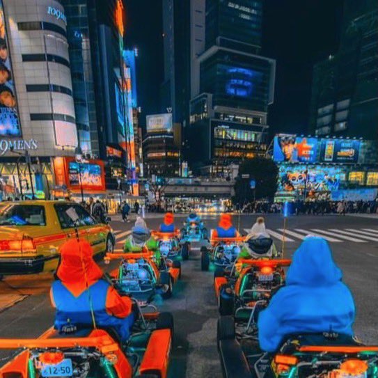 nadia_kx's tweet image. I say I’m okay but rlly and and truly I just want to do real life Mario Kart in Tokyo
