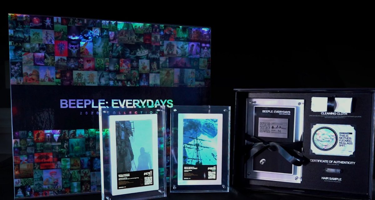 (5) These are not your average physicals.Not a print but a premium made box with his own signature & many more small details :)I believe this collection will receive over $500,000 in volume less then a month after its launch.This will be BIG, take part in the NFT world.