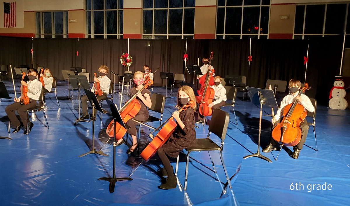 SMMHSEagles's tweet photo. #StringsConcert Our Middle School gym was the concert venue for this year's holiday concert for our various Strings ensembles.🎶
🎻 These photos are from Beginning and Intermediate Strings. More from our Advanced Strings ensemble will be shared later today. #SMMHSsoars @ArtsHcs https://t.co/YaT0bXafCw