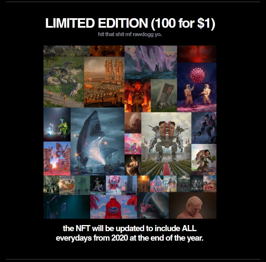 (4) In addition to this, he is dropping 3 open auction pieces for 5 minutes ; another 100/100 $1 piece!The 3 open auction pieces also include physical tokens with premium boxes.