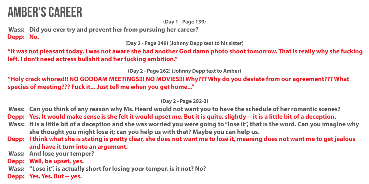 He became angry whenever Amber would attend meetings, photo-shoots or auditions for movies, without his permission. She also had to hide sex scenes from him to prevent him losing his temper.