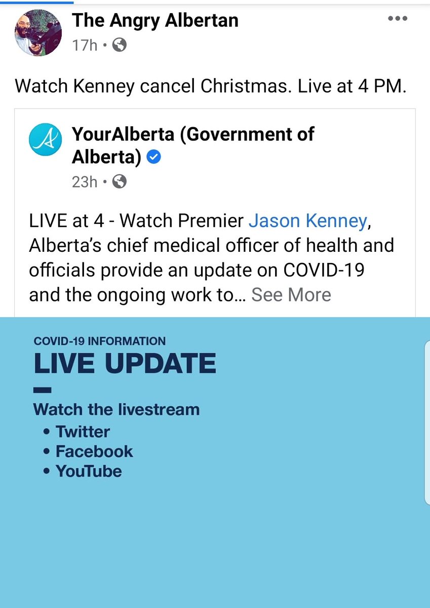 Joshua "the Angry Albertan" Switzer-Crowe, our local far-right piano tuner, says that it's on now and he won't comply. Also Kenney is cancelling Christmas. (5/8)