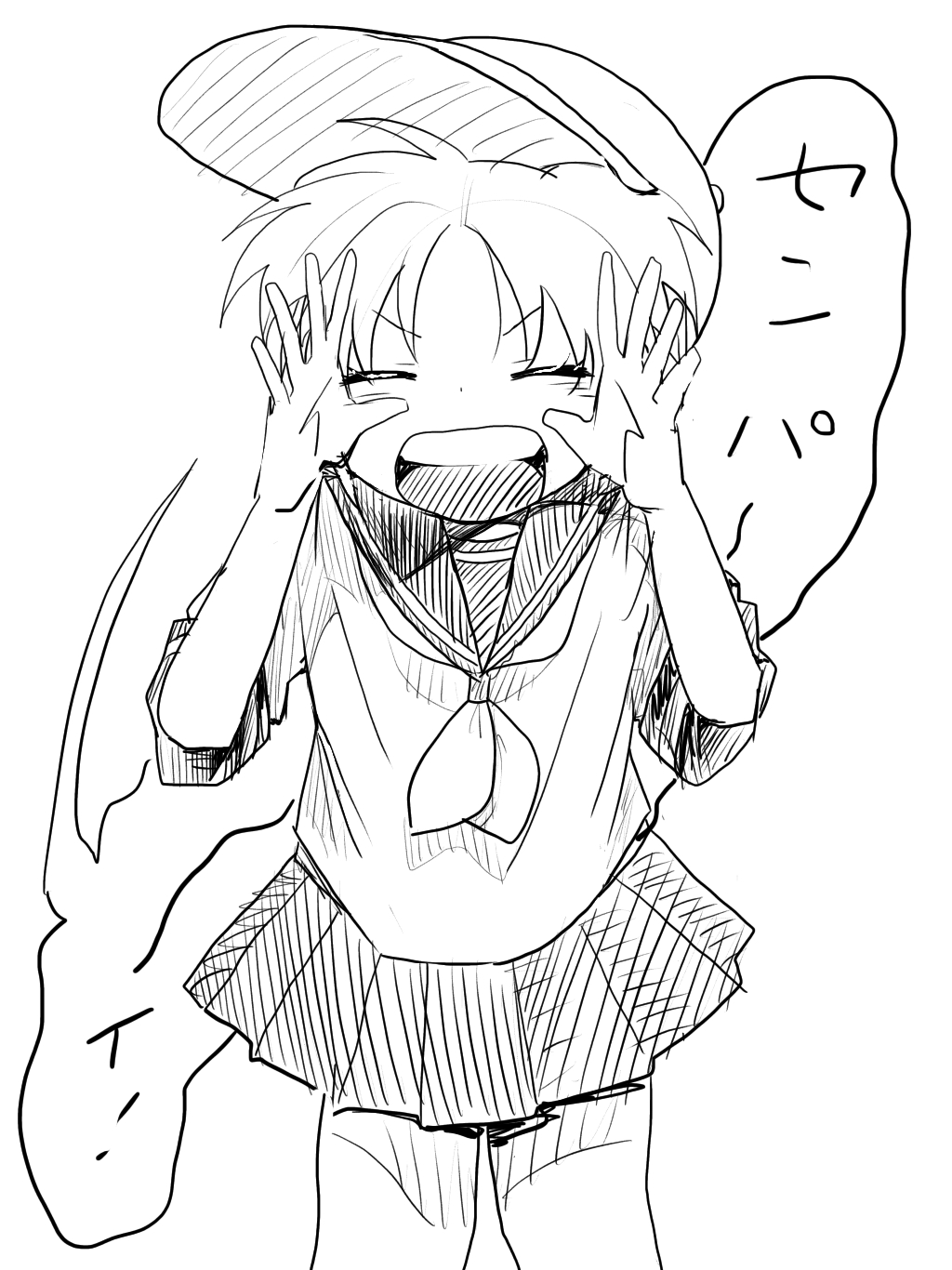 おっく イラスト初心者 イラスト練習中 イラスト 萌え絵 女の子 セーラー服 モノクロ 創作 アイビスペイント Illustration Drawing T Co E4olp6tax5 Twitter