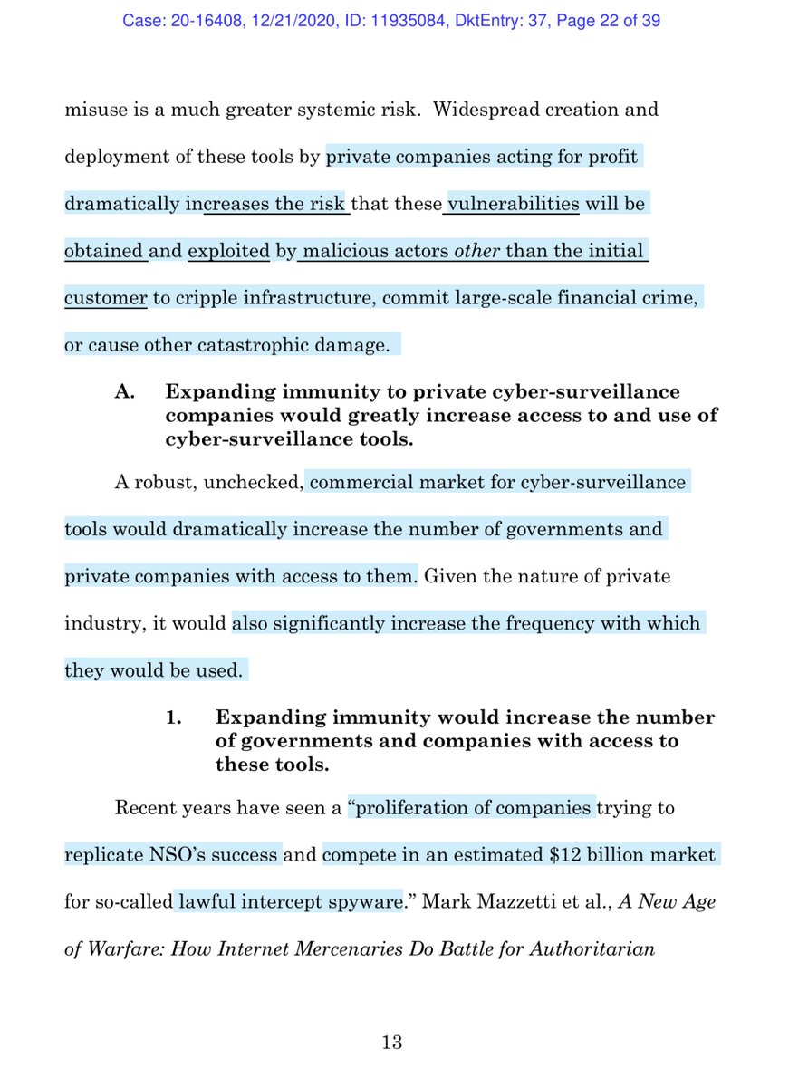 That’s certainly an eye popping number. It’s like NSO/QTech might not be “ethical” & weird how some said I was wrong abt Pegasus“proliferation of companies trying to replicate NSO’s success and compete in an estimated $12 billion market for so-called lawful intercept spyware.”