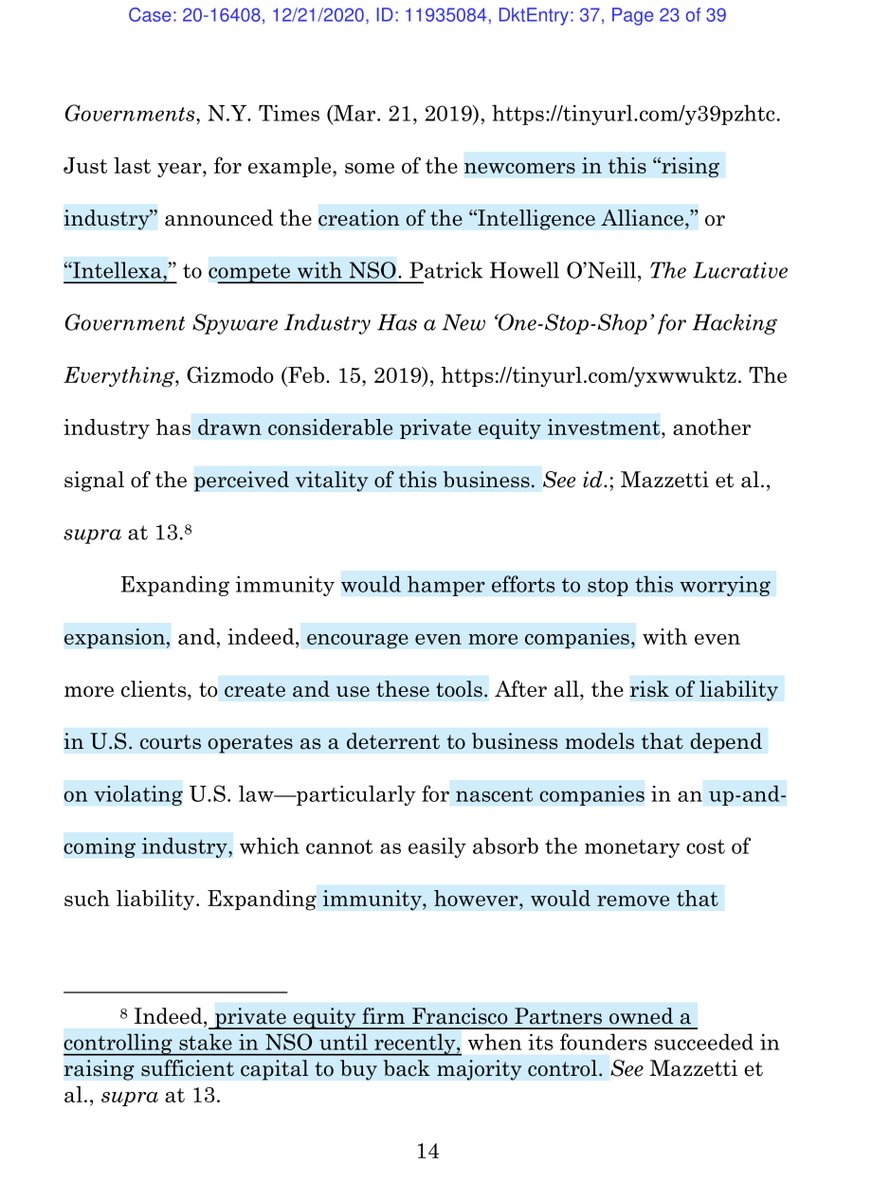 That’s certainly an eye popping number. It’s like NSO/QTech might not be “ethical” & weird how some said I was wrong abt Pegasus“proliferation of companies trying to replicate NSO’s success and compete in an estimated $12 billion market for so-called lawful intercept spyware.”