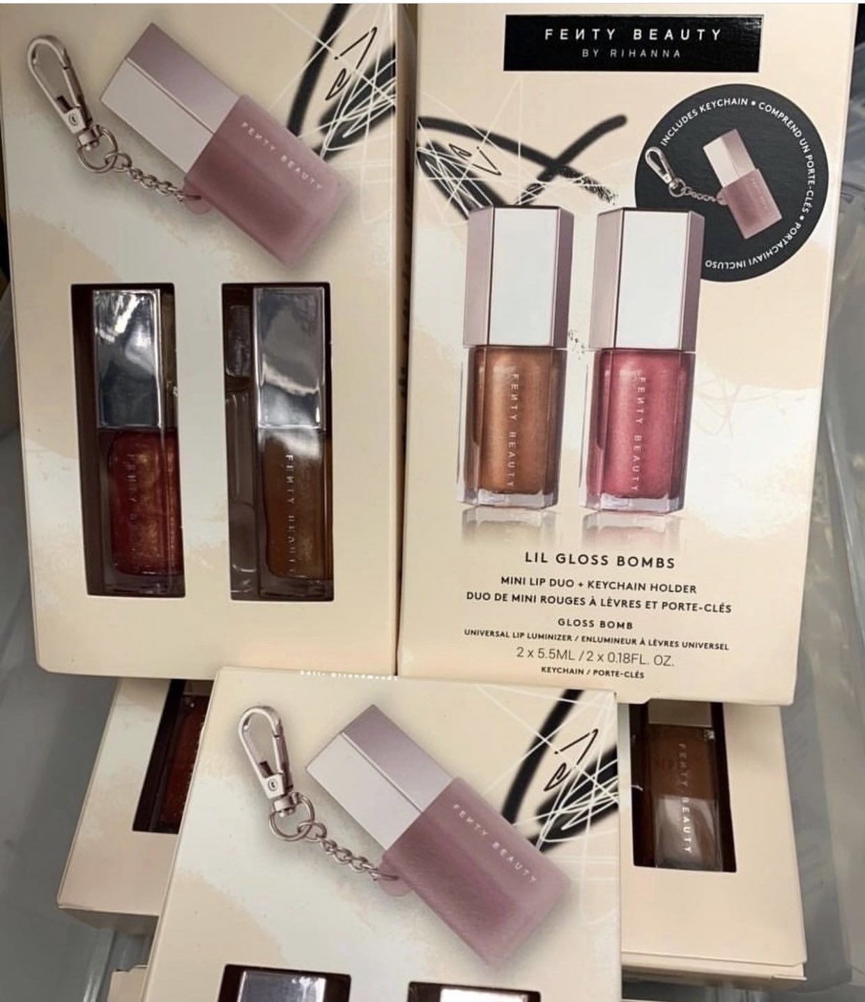 Fenty pink dragonfly swatch Clearance