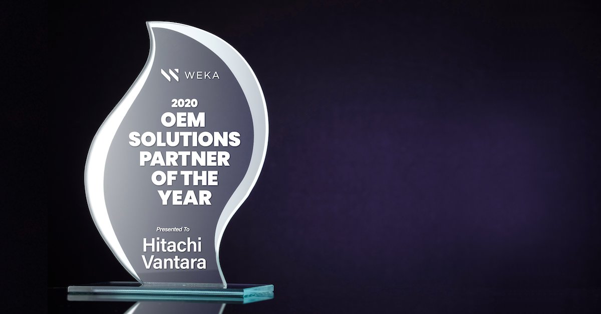 mandar_bhide's tweet photo. Thank you @weka for awarding Hitachi Vantara OEM Partner of the Year 2020. And, congratulations to our own Jason Hardy for hitting it out of the park and achieving the MVP award! Learn more about the #partnership: https://t.co/9yjg7zoQah #YouInfrastructureAdvantage #WinWithWeka https://t.co/6fgmZgxxoC