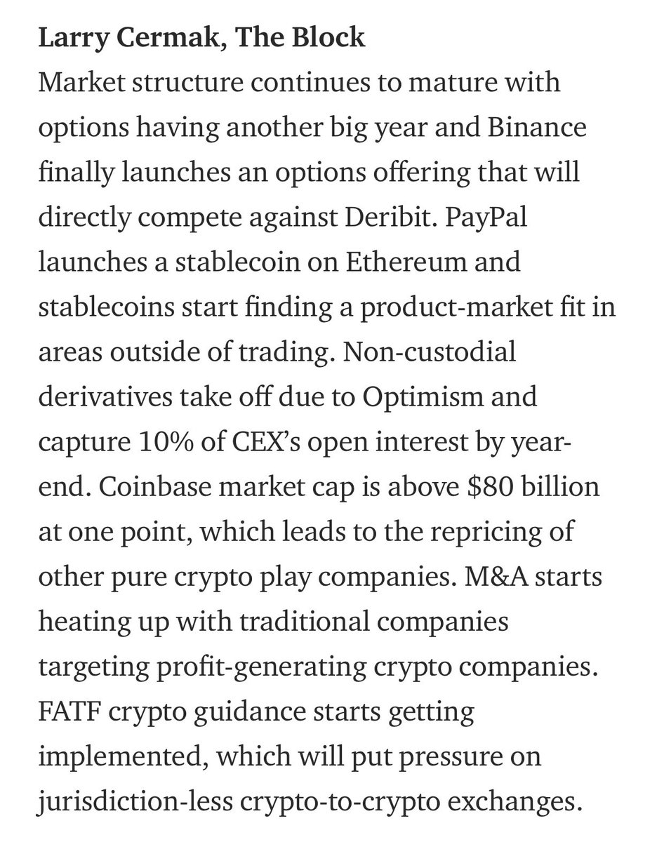 My predictions for 2021 are out as well. Expecting an explosive year once again