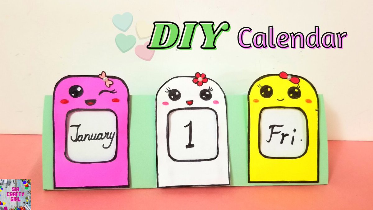 DIY Cute Mini Desk Calendar / Easy paper craft
youtu.be/8oCvTwlY0bQ
#Papercraft  #Origami  #Calendar  #DIY