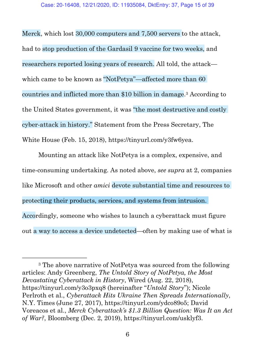 If you read nothing else in this briefCourt must now decide whether to radically expand the risks these powerful tools pose by also immunizing private companies’ use of commercially developed cyber-surveillance tools when they act on behalf of their foreign-government customers