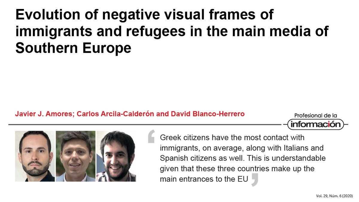 revista_EPI's tweet image. 📝 Evolution of negative visual frames of immigrants and refugees in the main media of Southern Europe. By Javier J. Amores, @carlosarcila and @d_blancoherrero

▶️ doi.org/10.3145/epi.20…

#FramingTheory #VisualFrames #Photographs #NewsMedia #Immigrants #Refugees #MigrationCrisis