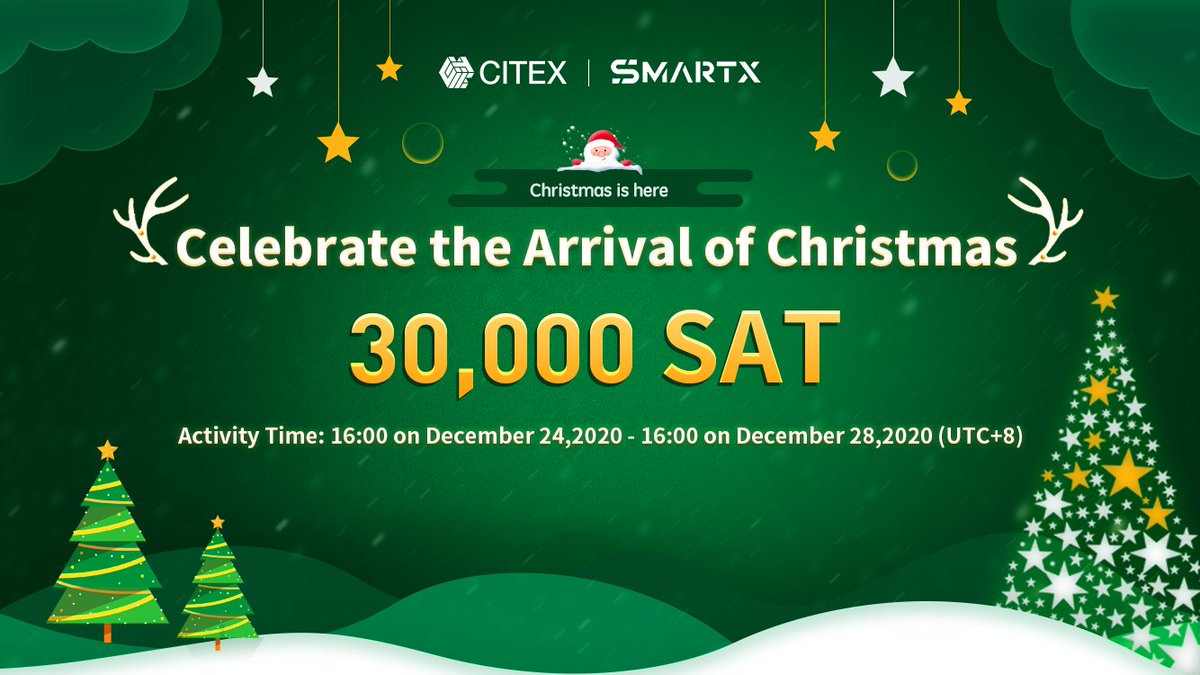 Citexofficial's tweet photo. 🎉#Christmas Lucky Draw is Coming🎉

🏆10 Lucky Winners Share 💰30,000 SAT ($130 USD)

Rules👇
1⃣Follow @Citexofficial
2⃣Like &amp; Retweet
3⃣Tag 3 friends
4⃣Join our telegram: https://t.co/9zrBtaqFXG

@SmartXOne 
#MerryChristmas 🎄✨ #Airdrop 🎅🍎 https://t.co/DEVbW1M3Xy