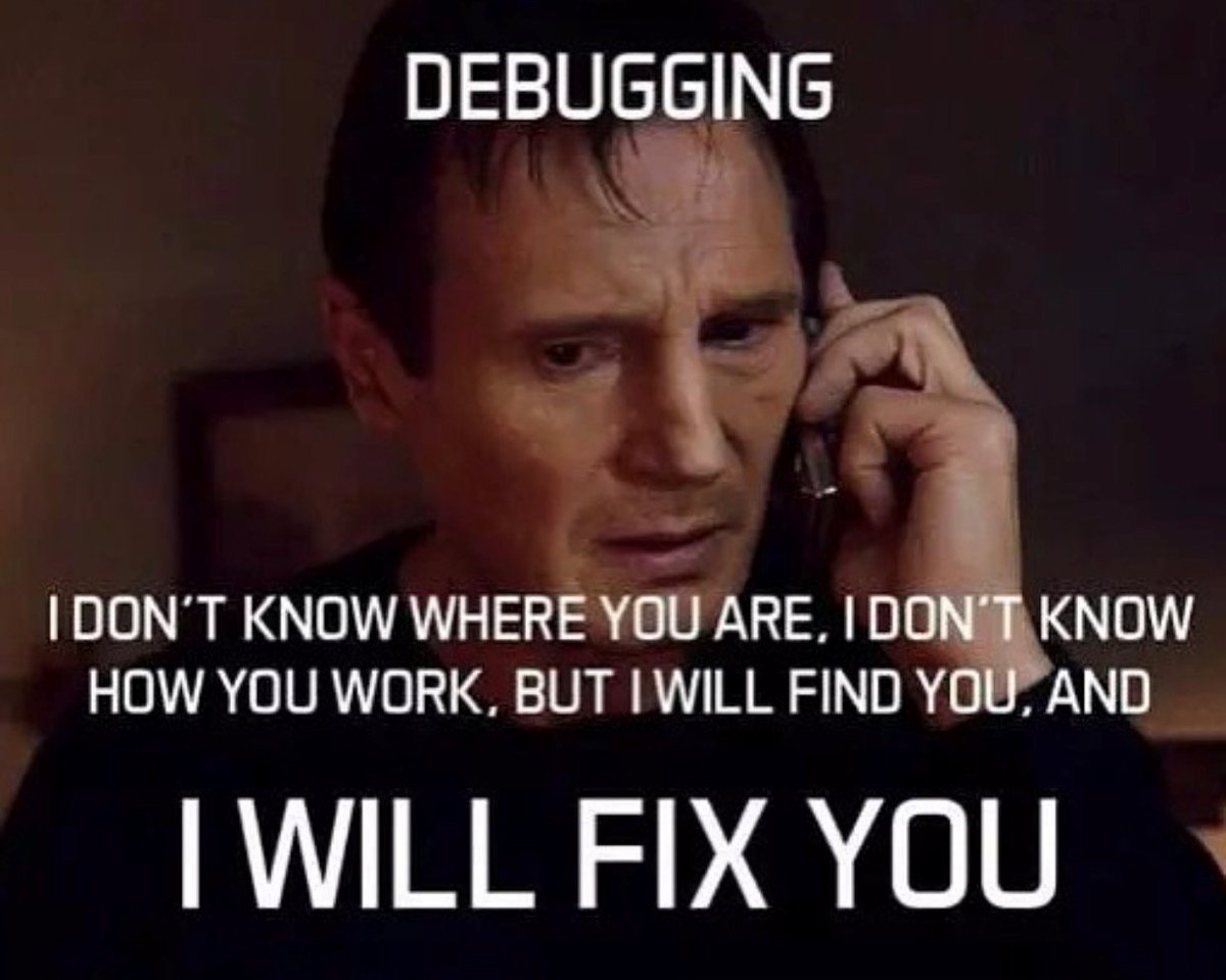 infitac's tweet image. Debugging be like.🤣#programming #programmingmemes #programminghumor #programmingfun #coder #CodeNewbies #codinglife #codingisfun #JavaScriptmas #Java #development #Frontend #backend #developers #webdevelopment #thursdayvibes #thursdaymorning #ThursdayThoughts #webdev #webdesign