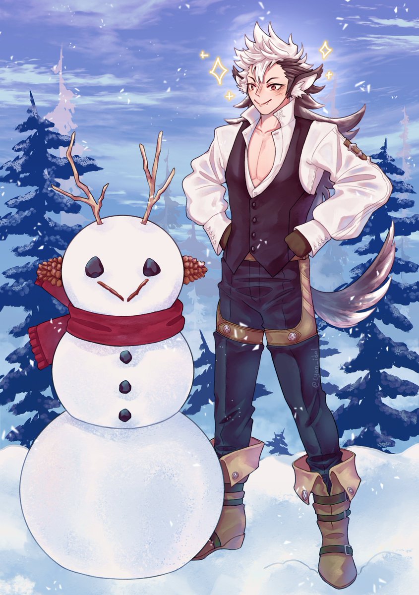 cyan_idol's tweet image. Here's another gift I did for @fecompendium secret anna event of Keaton for @artingoyle ! I hope you like your gift and happy holidays!