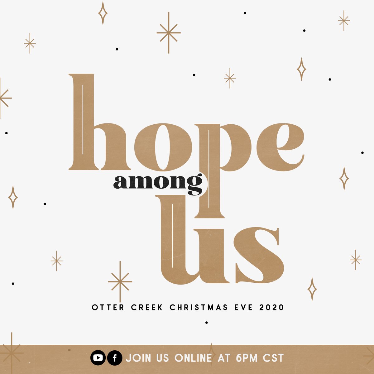 ottercreek's tweet photo. Join us online tomorrow night at 6pm for our Christmas Eve service! It will be an incredible night of worship together. Be sure to  take pictures and tag us in your posts. #hopeamongus https://t.co/ky8RoUKkoX