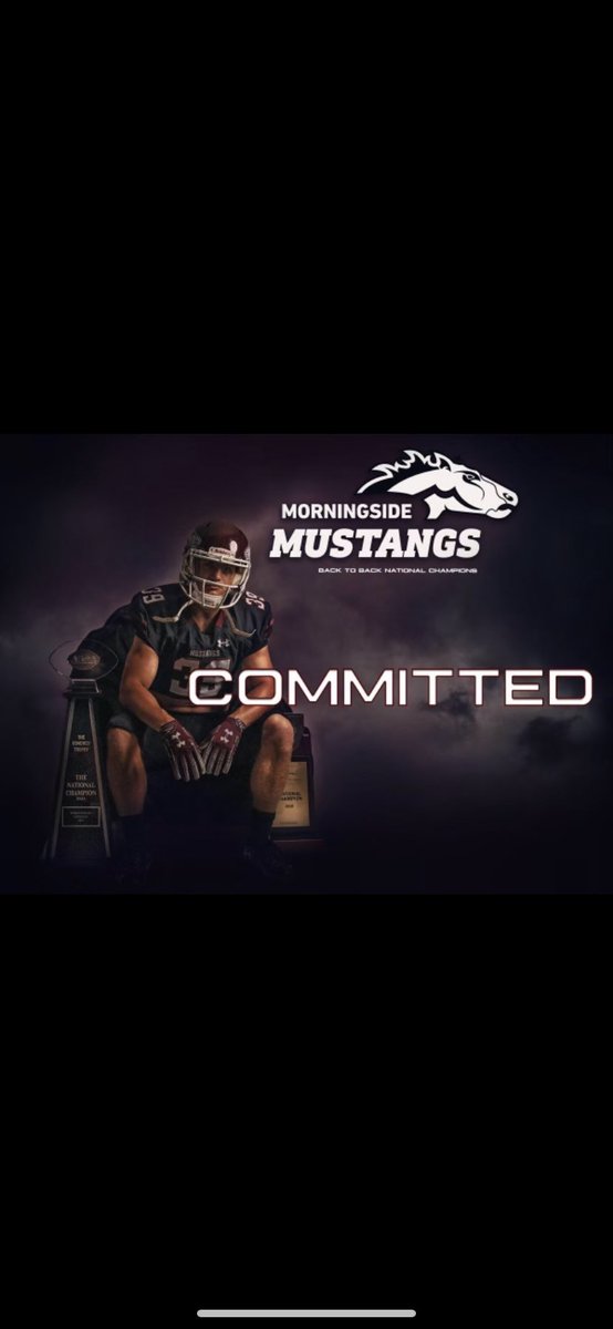 GaigeHeissel's tweet image. I am excited to announce I have committed to play football with the Morningside Mustangs. I am thankful for my family who has supported me on my journey and can’t thank my coaches and teammates enough. I am looking forward to joining the Mustang family!