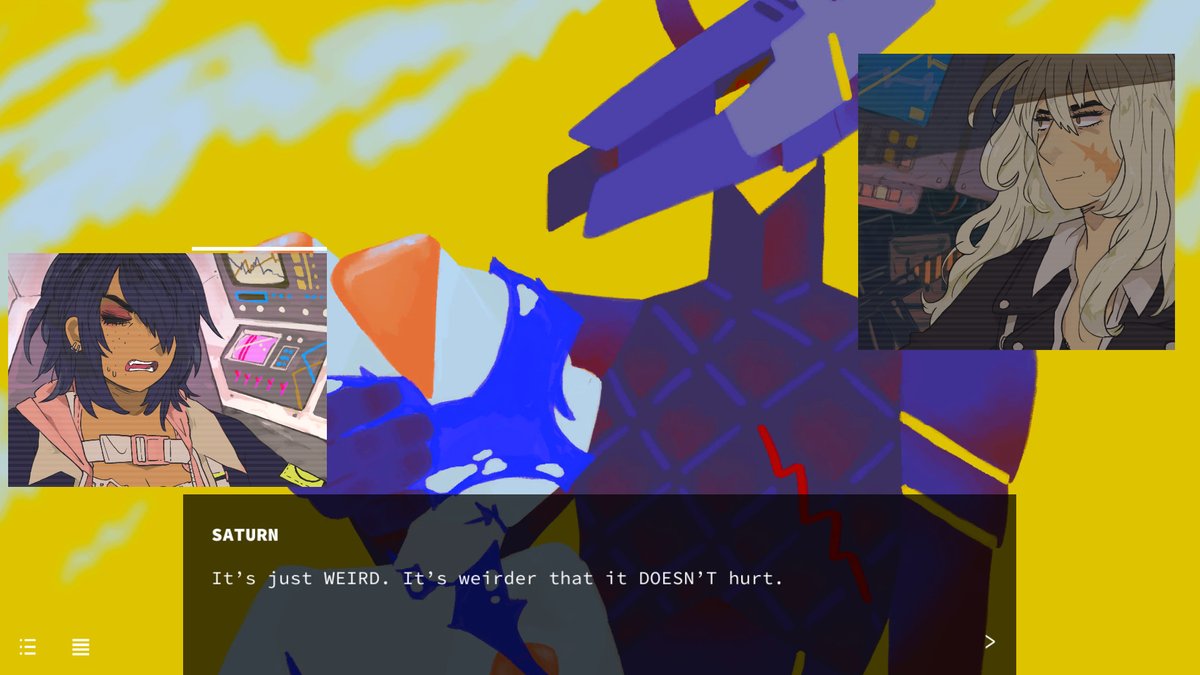 Heaven Will Be Mine ($11.24) - queer romance + mecha anime smashed into the shitposting and sliding into dms internet as we know it. fight and/or make out as 1 of 3 mecha pilot girls in a struggle that could redefine war - and Gravity - itself.  https://store.steampowered.com/app/836450/Heaven_Will_Be_Mine/