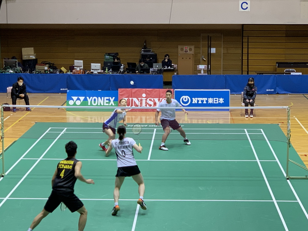 Ntt東日本シンボルスポーツチーム 混合ダブルス2回戦結果 山下恭平 日本体育大学 篠谷菜留 2 21 11 21 11 0 小林優吾 トナミ運輸 志田千陽 再春館製薬所 内定選手の山下選手と久々のペアで臨んだ篠谷選手 序盤から息の合ったプレーで相手を
